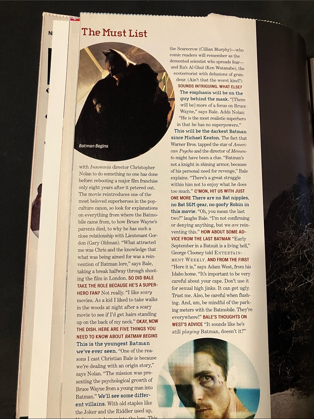 Entertainment Weekly - BATMAN - Picture 5 of 6